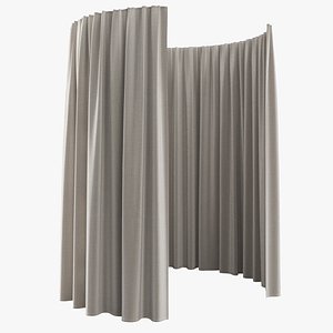 3D Curtain semicircular straight 2