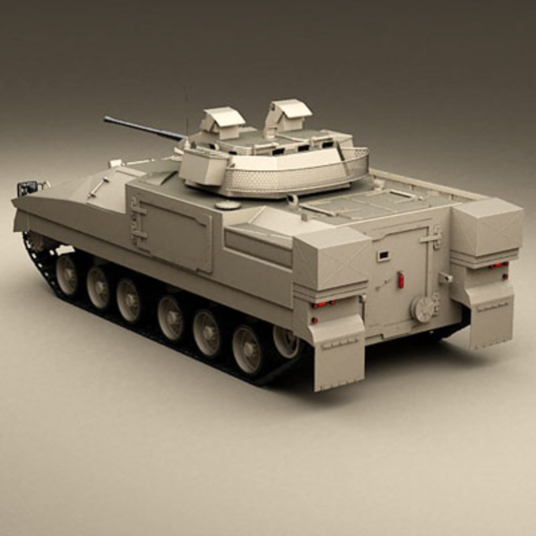 3d British Fv510 Warrior
