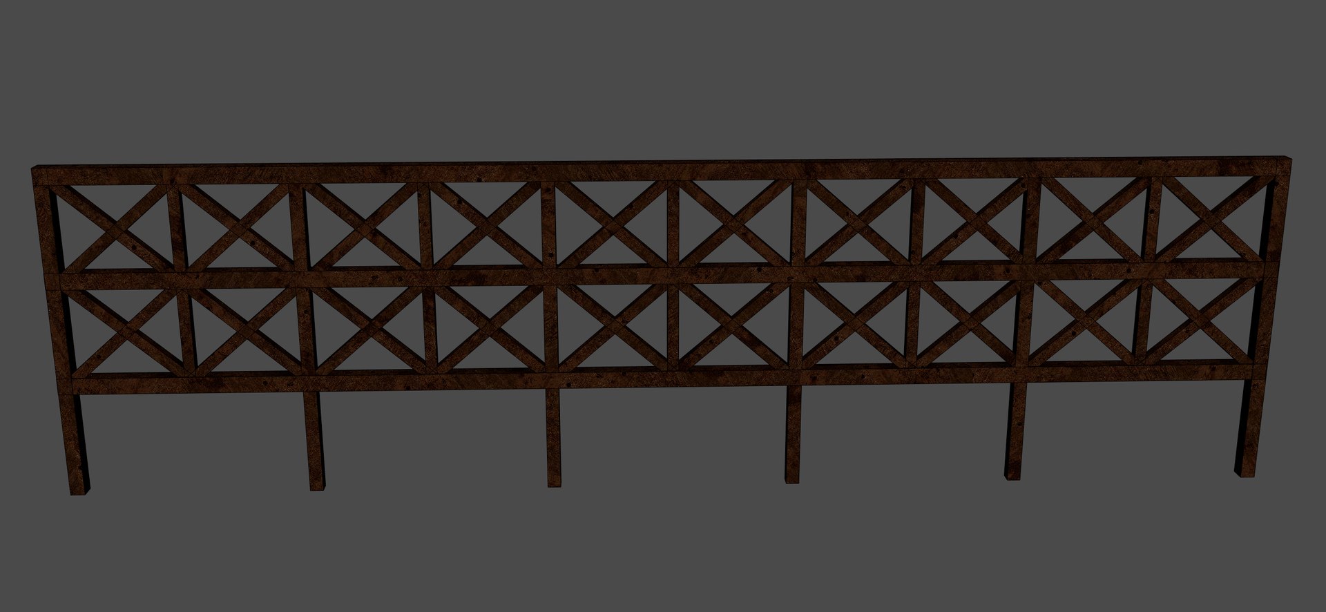 Wood X Fence 3D model https://p.turbosquid.com/ts-thumb/9H/UGvk1S/fM/fence7/jpg/1748018268/1920x1080/fit_q87/dc592af348b281a95f8fa380b1c072a5f82b3128/fence7.jpg