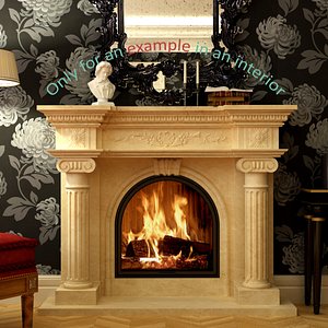 3d model fireplace 51