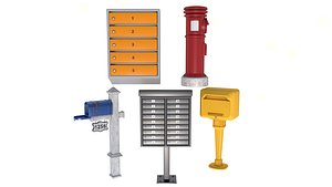 3D model Mailboxes Collection