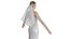 Hochzeitskopfschleier kein Kleid