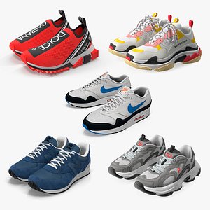 3D Brand Sneakers Collection 3 model