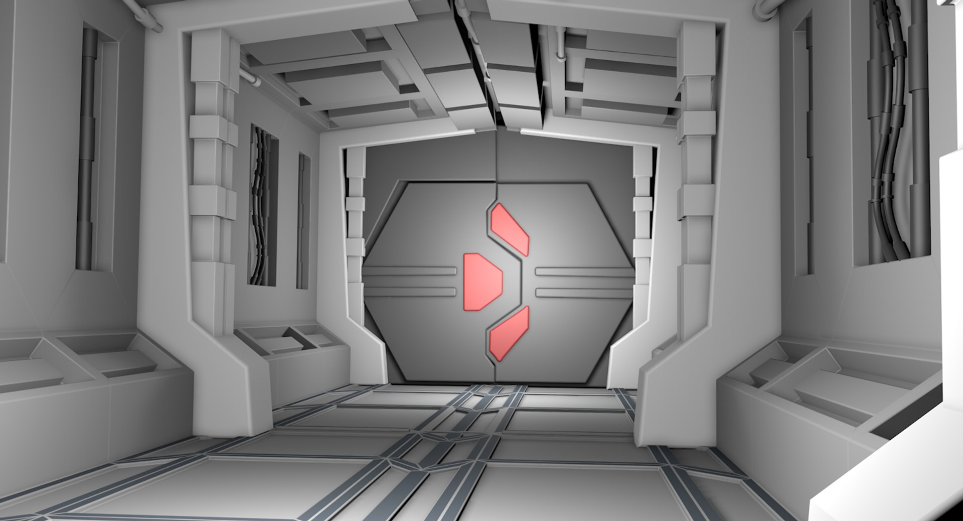 Sci Fi Interior 3D Model - TurboSquid 1483083