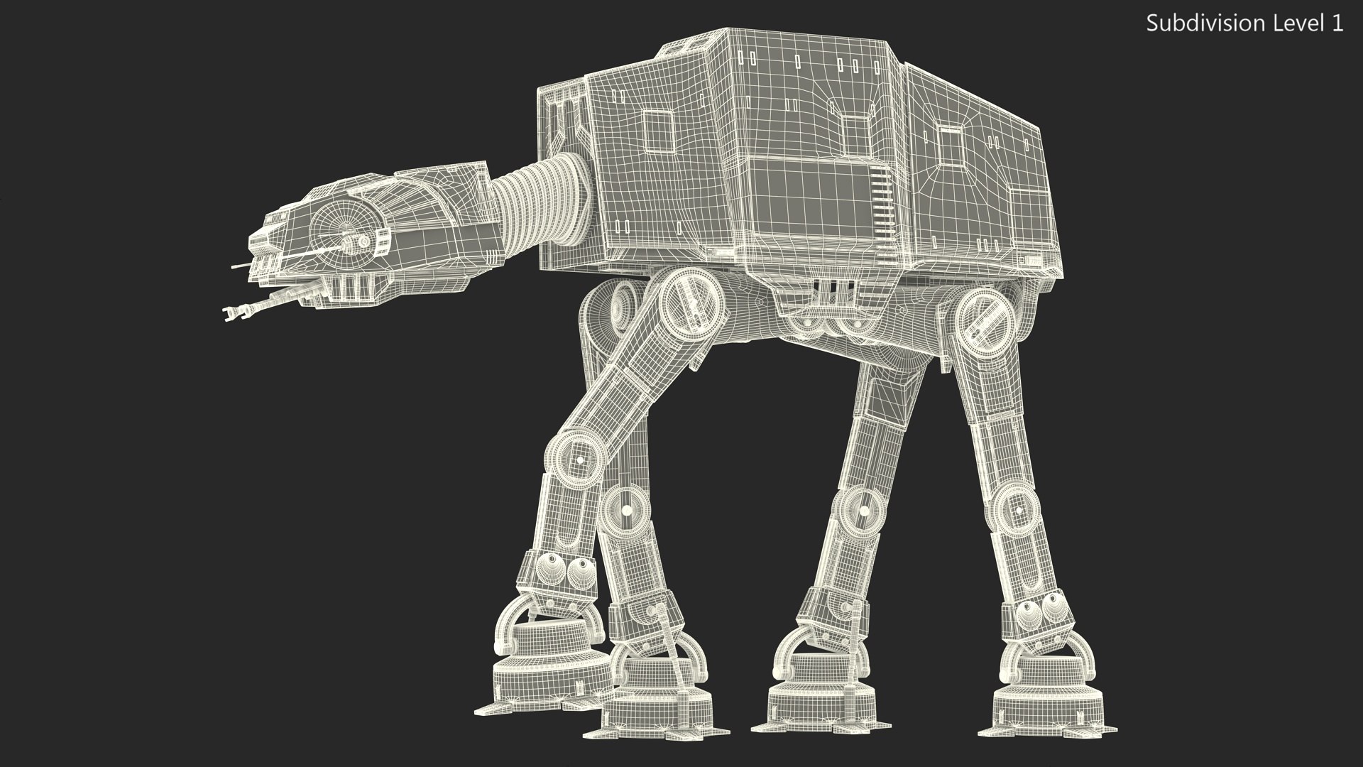 AT AT Walker 3D https://p.turbosquid.com/ts-thumb/9H/cvqU6S/JJ/atatwalkerc4dmodel020/jpg/1692350277/1920x1080/fit_q87/a91fa1ee602682584048554baec837b8e64056d7/atatwalkerc4dmodel020.jpg