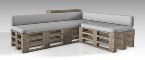 3D sofa palette model