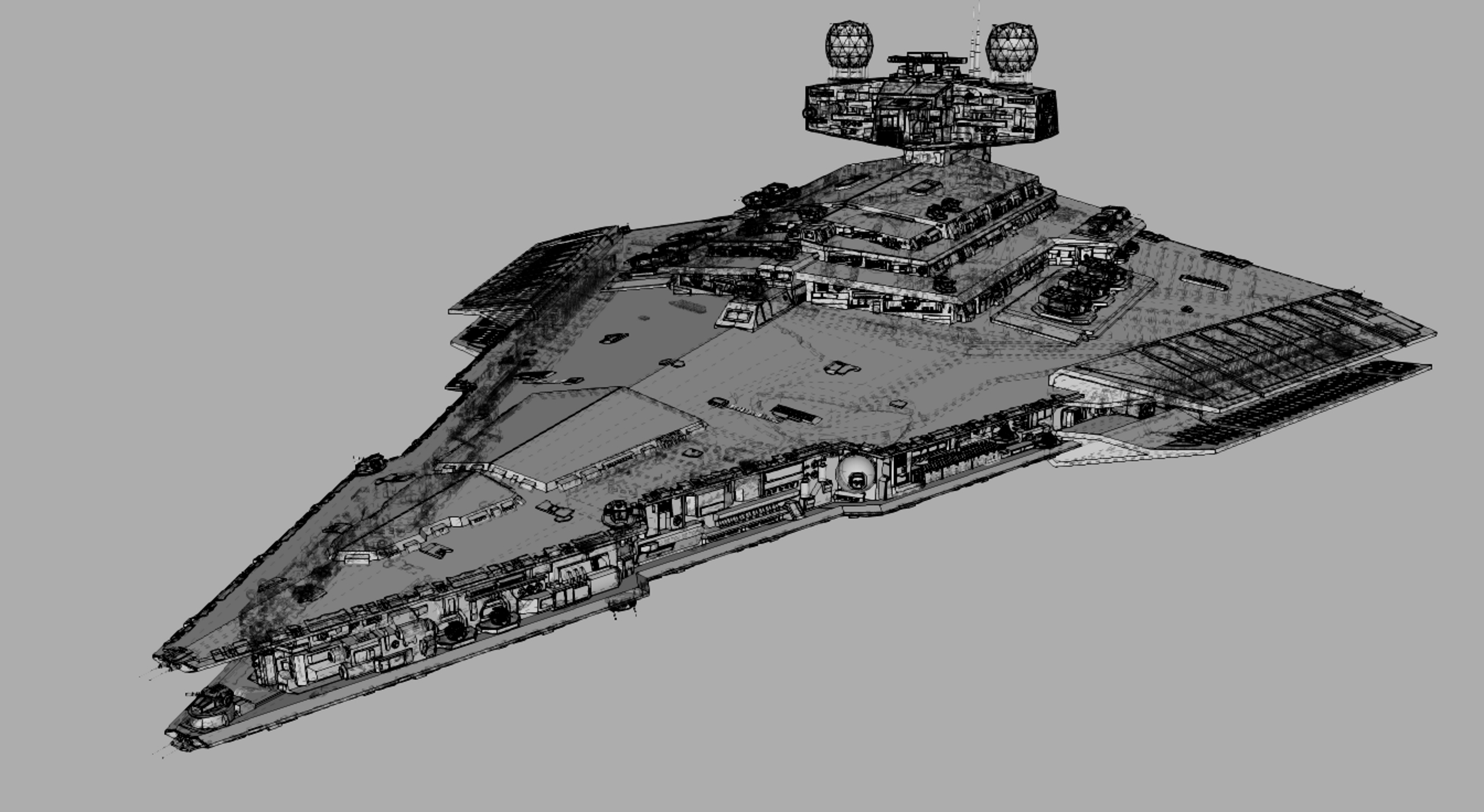 Victory 1 Class Star Destroyer 3D model TurboSquid 1747576