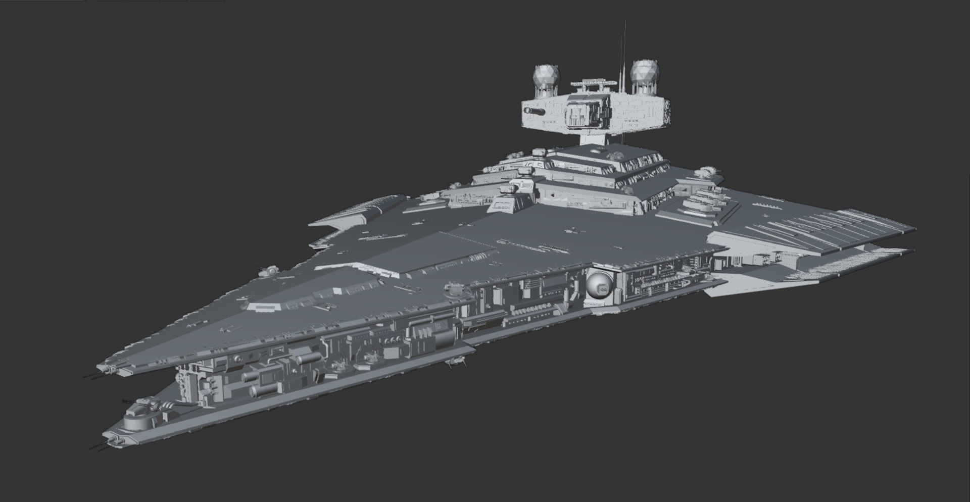 Victory 1 Class Star Destroyer 3D Model - TurboSquid 1747576
