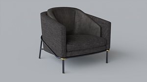 Minotti Fil Noir Armchair