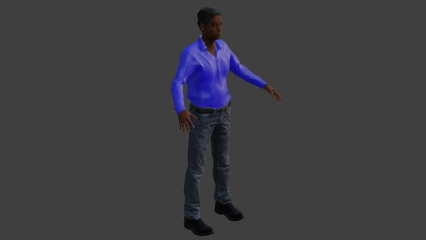 3D Man Unity Unreal model