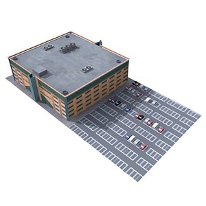 3d mall parking model
