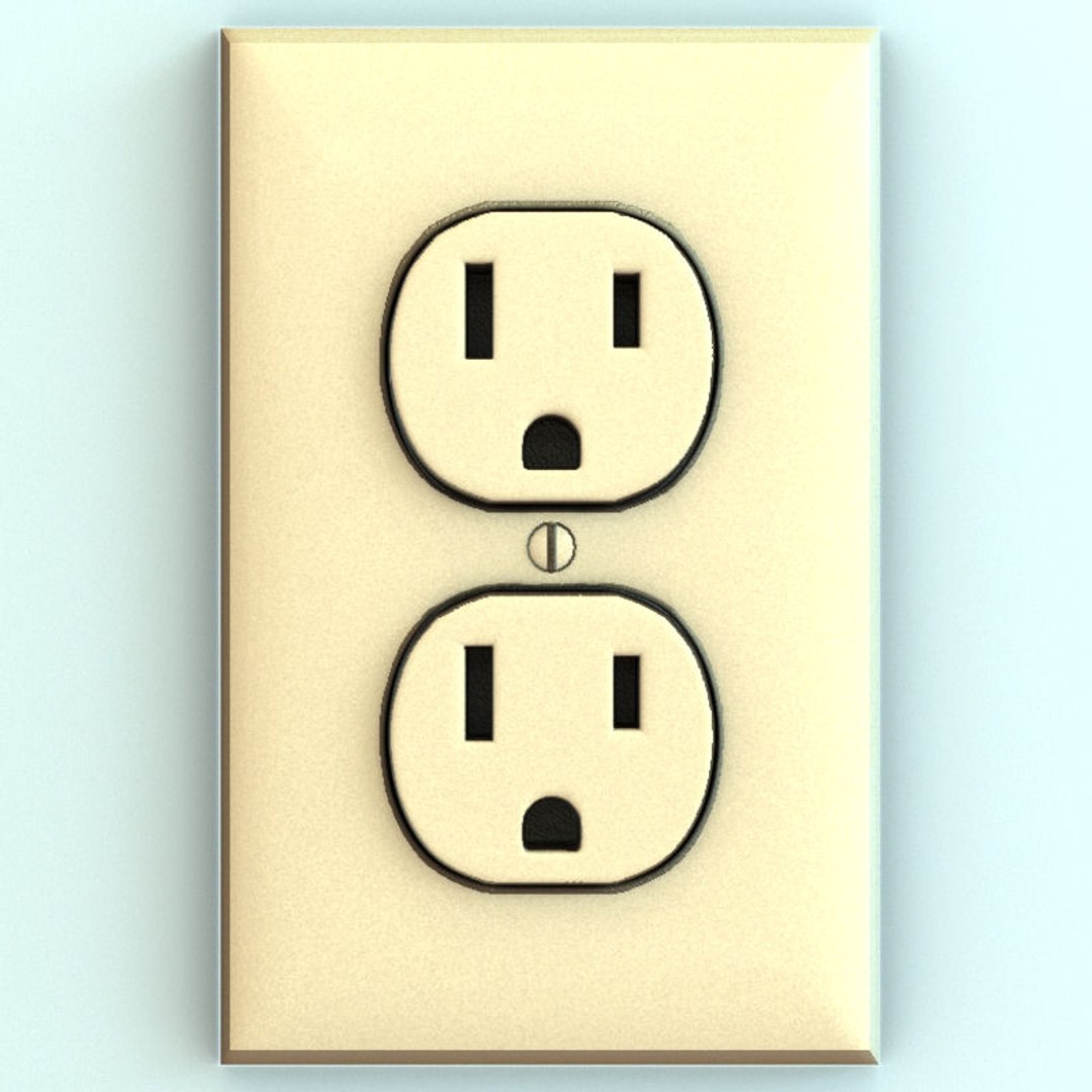 3d Electrical Receptacle Model
