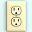 Electrical Receptacle Outlet Plug Low and High Poly