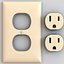Electrical Receptacle Outlet Plug Low and High Poly