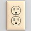 Electrical Receptacle Outlet Plug Low and High Poly