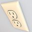 Electrical Receptacle Outlet Plug Low and High Poly