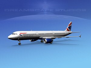 scale airbus 3d model