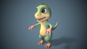 cartoon young dino