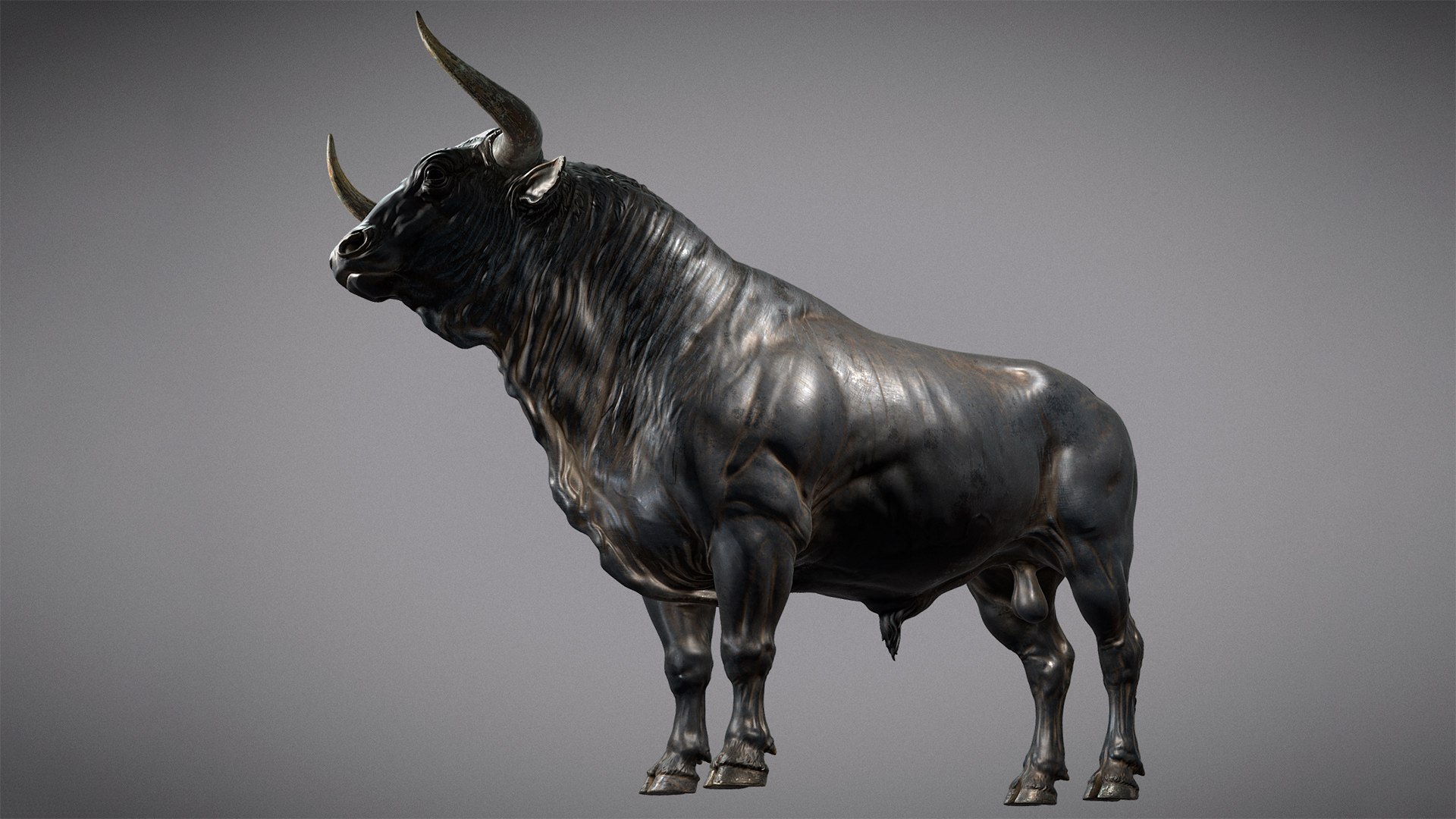 3D Bull - 3D Sculpting - High Poly Model - TurboSquid 2318242
