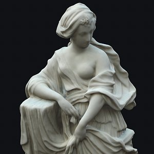 statue flora 3d obj