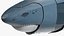 3D Shark Robot Animated Rigged