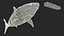 3D Shark Robot Animated Rigged