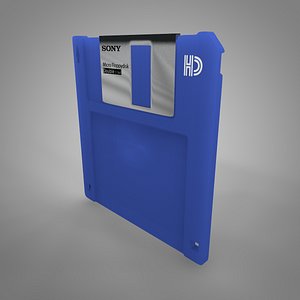 3D model sony floppy disk l156