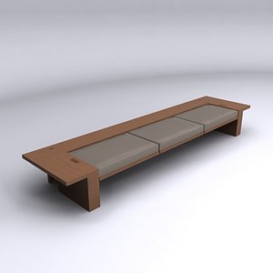 3d model bench getty center