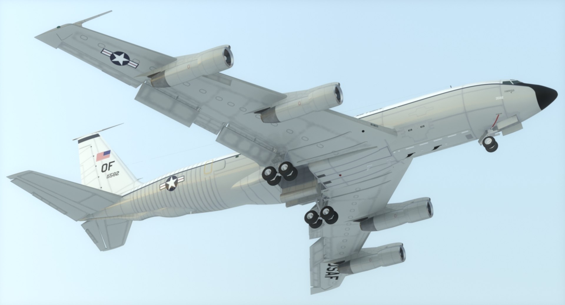 3D WC-135 Constant Phoenix USAF https://p.turbosquid.com/ts-thumb/9H/zbdvGp/P3jCarnr/wc135usaf_26/jpg/1540651135/1920x1080/fit_q87/b8c57f352ffacbef46e28fc0aa7ea1074086fb75/wc135usaf_26.jpg