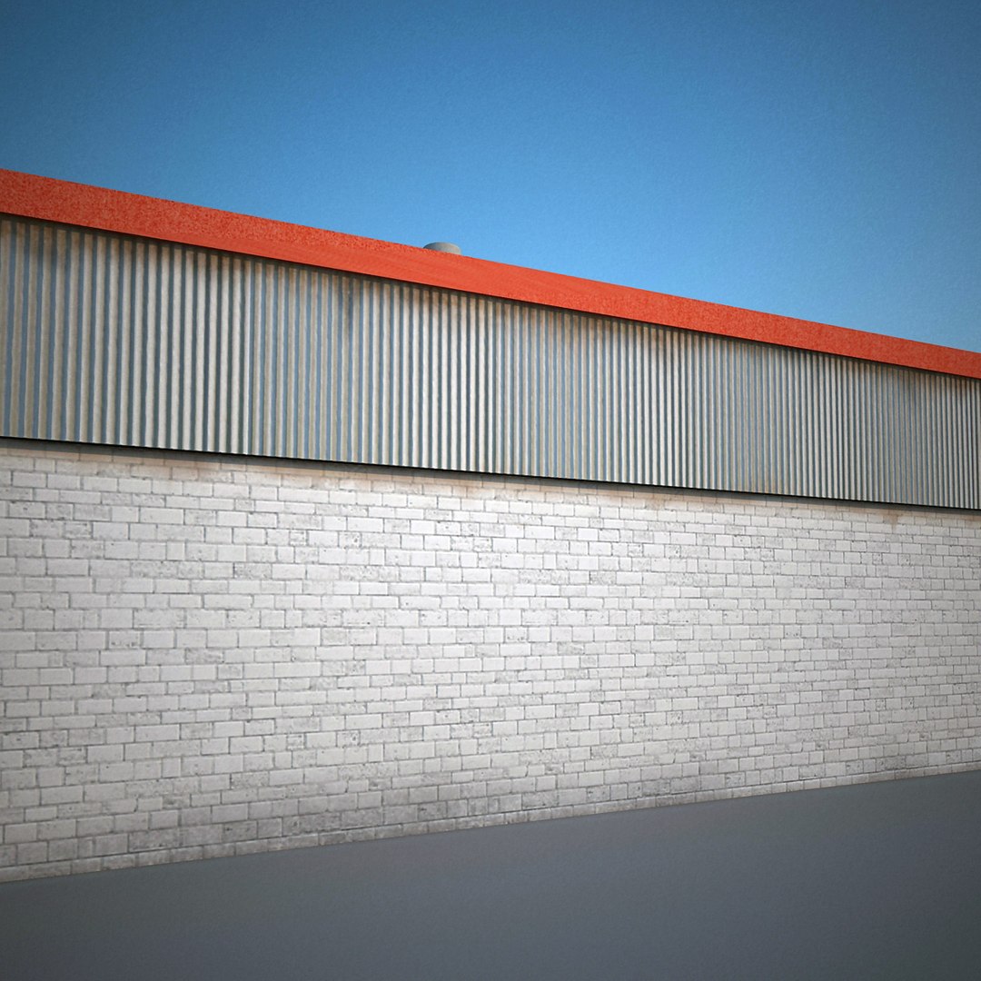 3d Car Service Building Model