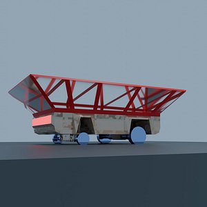 3D Toy car with a big cabin model