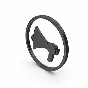 Megaphone Symbol Black