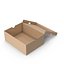 Caja de zapatos abierta marrón