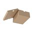 Caja de zapatos abierta marrón