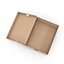 Caja de zapatos abierta marrón