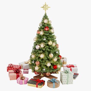 Christmas Tree Scene 3D model