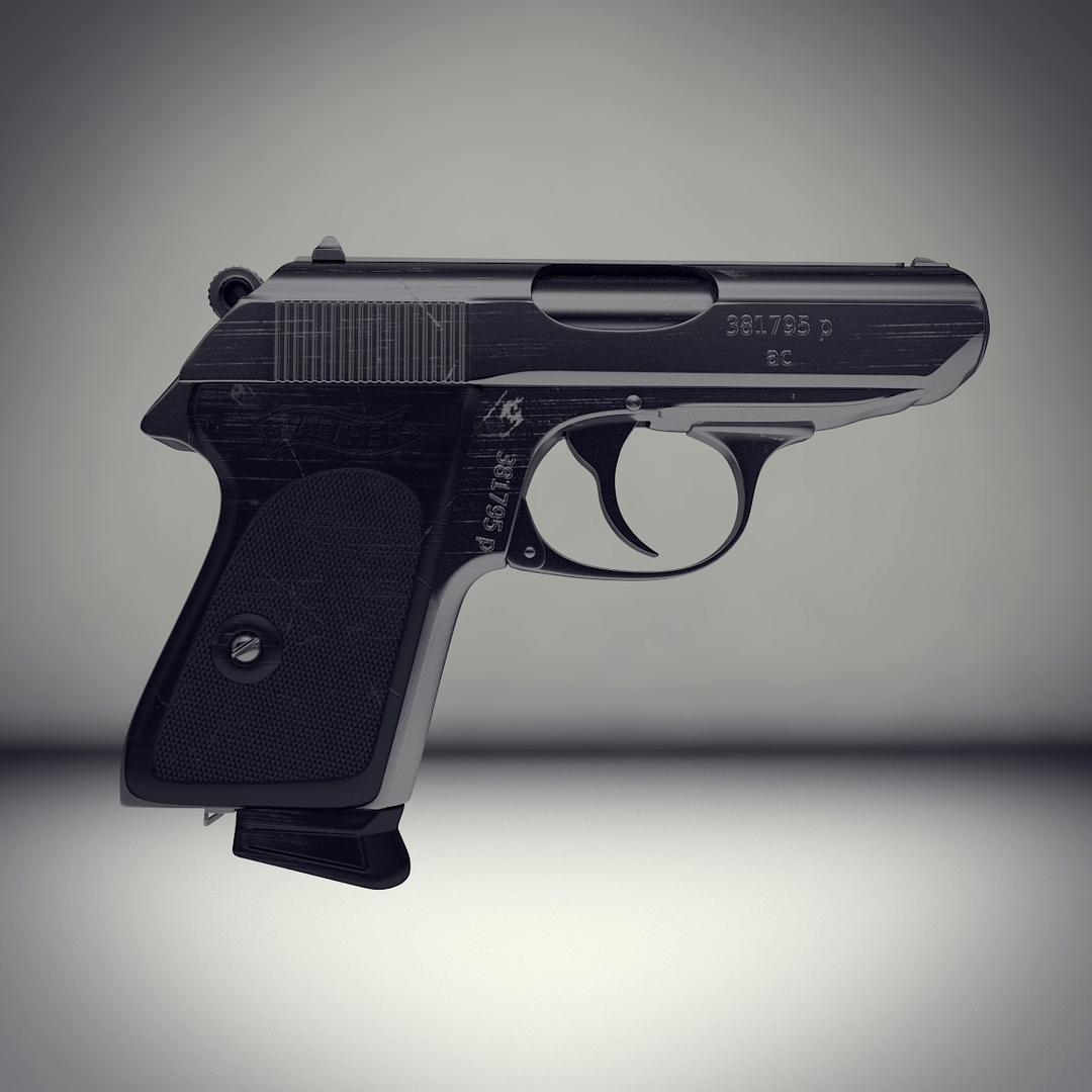 3d istic pistol walther ppk model