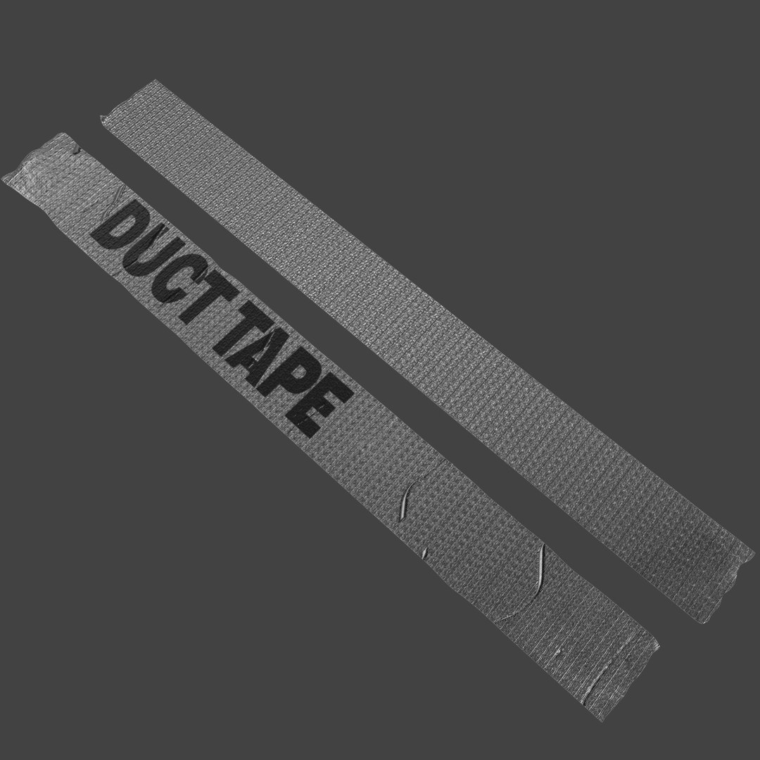 3d Model Ribbons Duct Tape 2