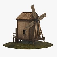 Old Wooden Windmill