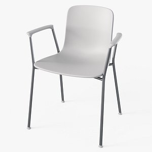 Hal Tube Armchair Chair White - Modern PBR Interior Chair