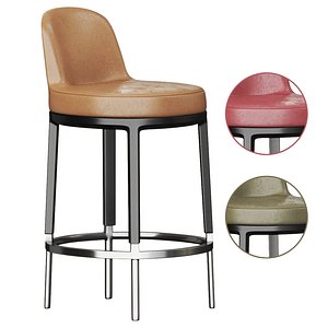 CARATOS  High stool By Maxalto 3D model
