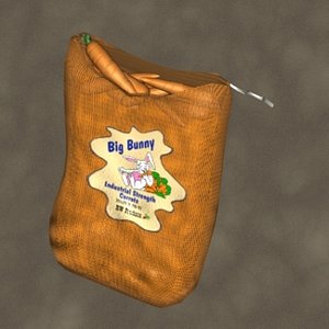 3ds max carrot sack zipped
