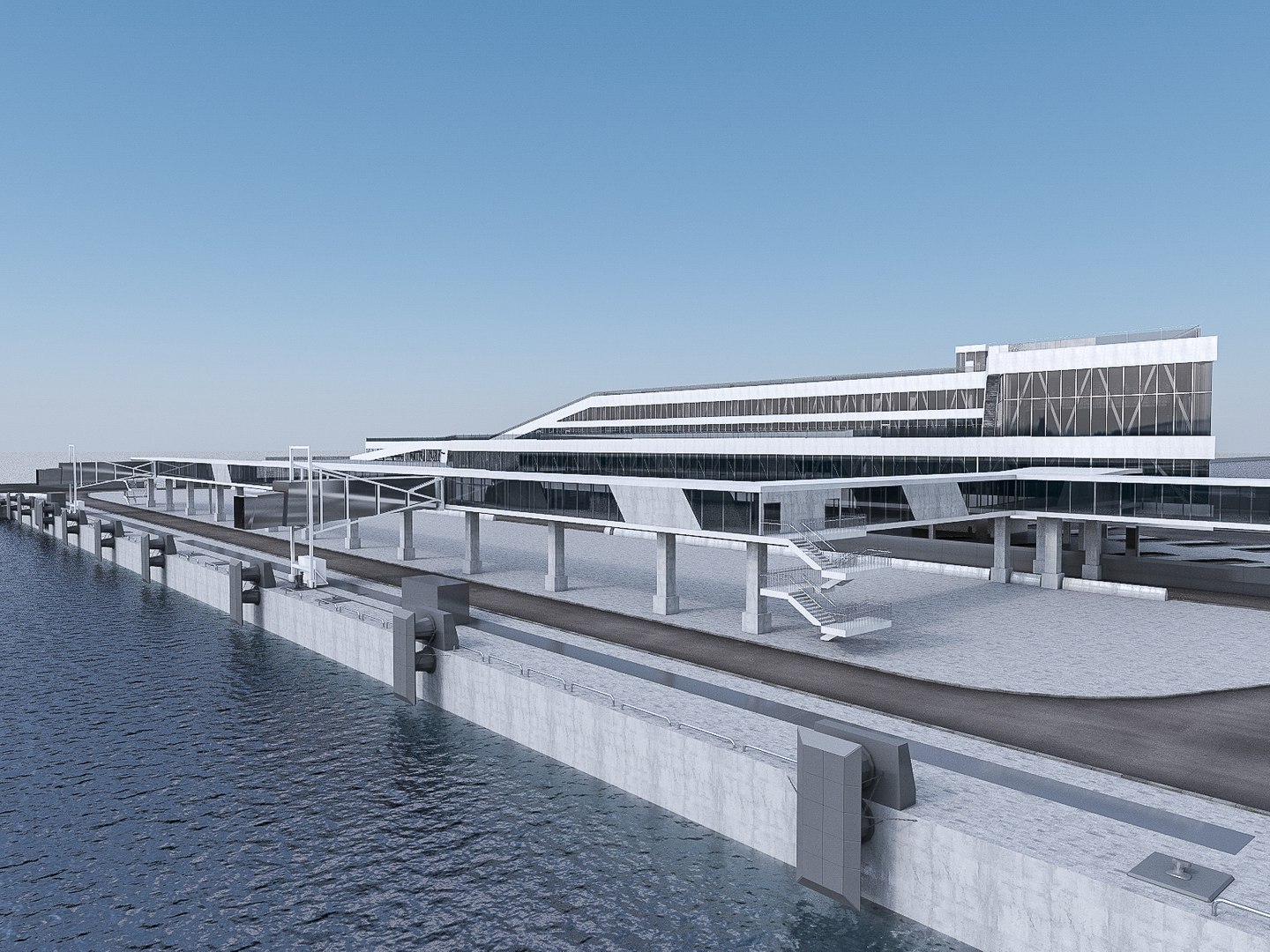 3D Port Terminal Model - TurboSquid 1751378