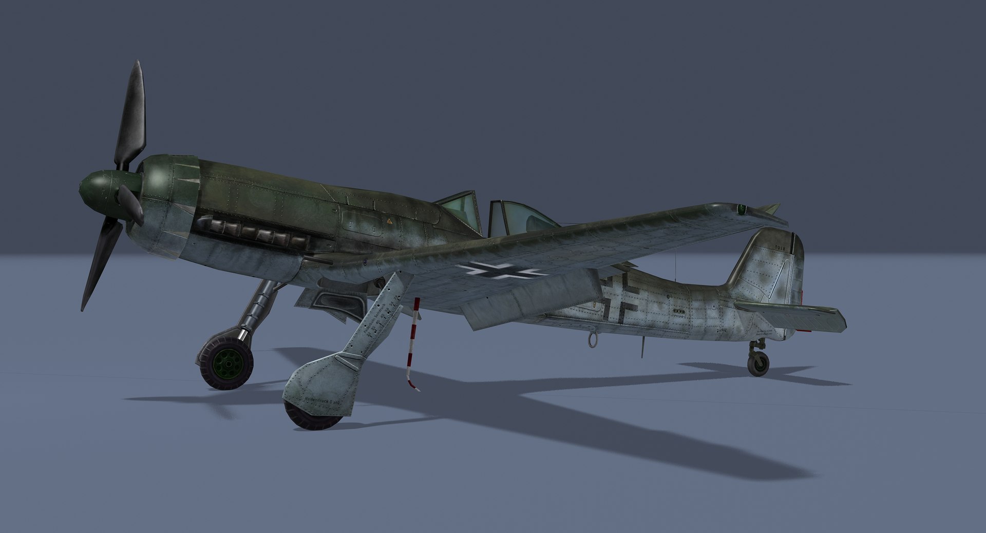 3D Model German WWII Aircraft Focke-Wulf TA152H-1 Rigged 3D Model ...