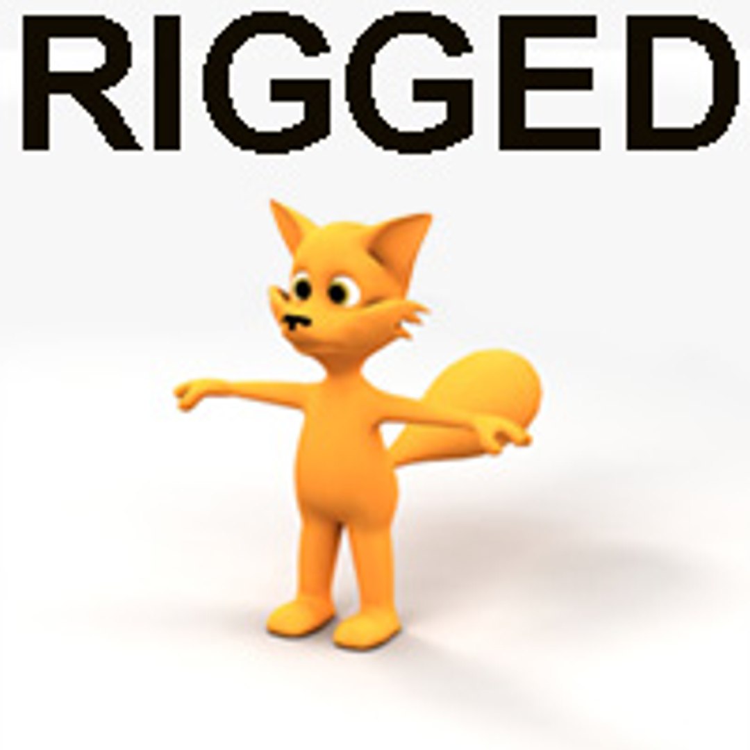 3d Rigged Fox