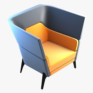 harc lounge chair 3d model