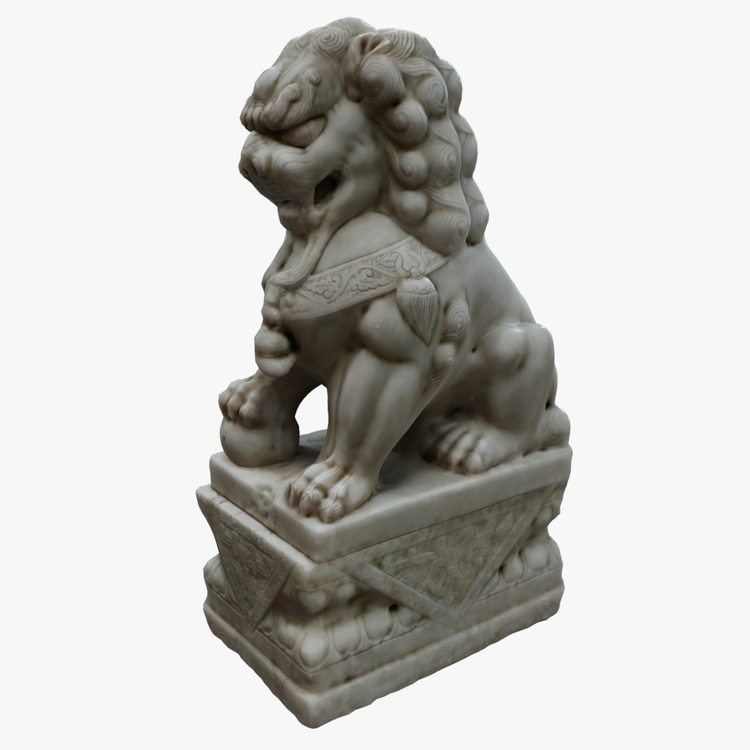 3d Lion Chinese Model