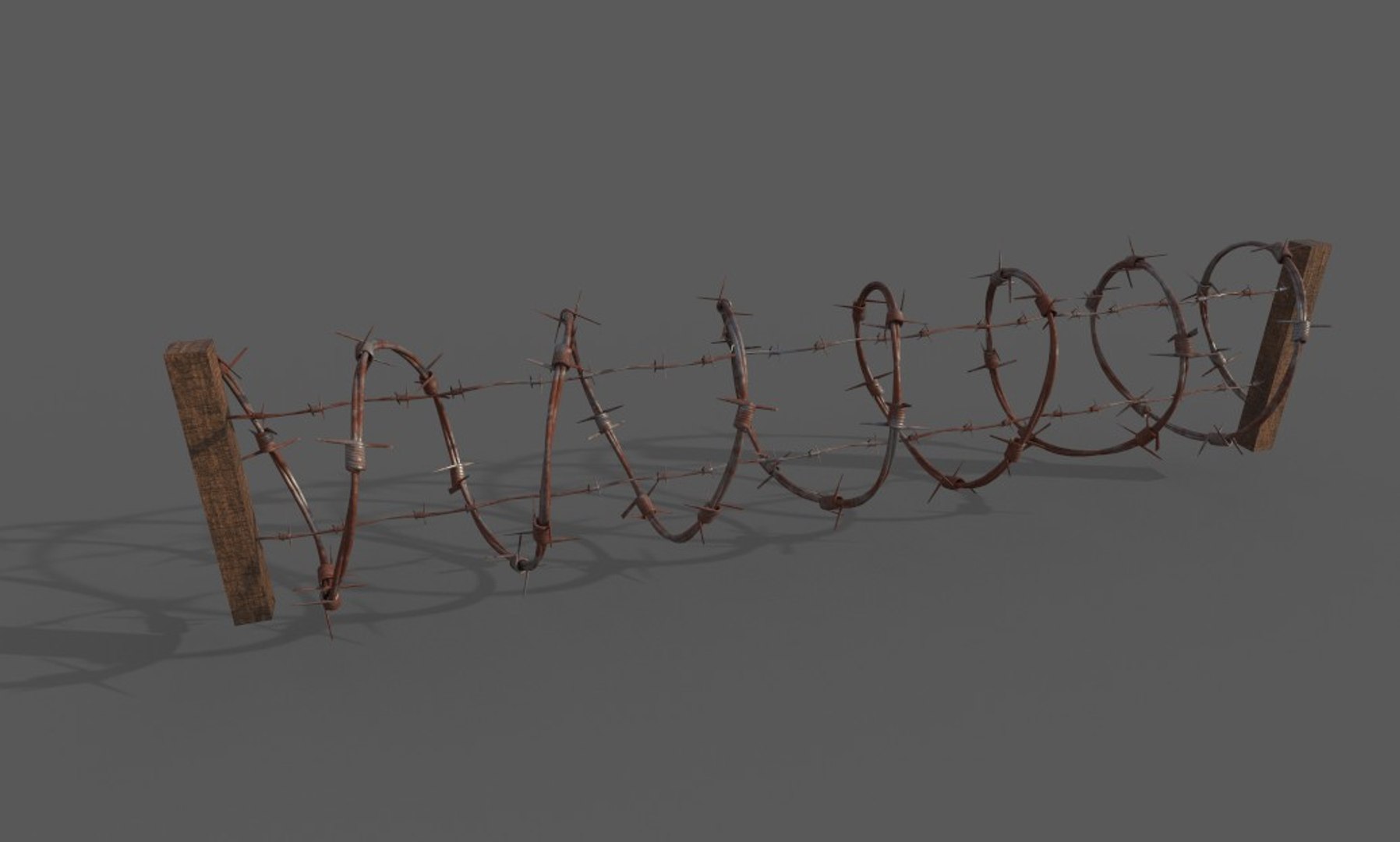 Barbed Wired 3D Model TurboSquid 1388865