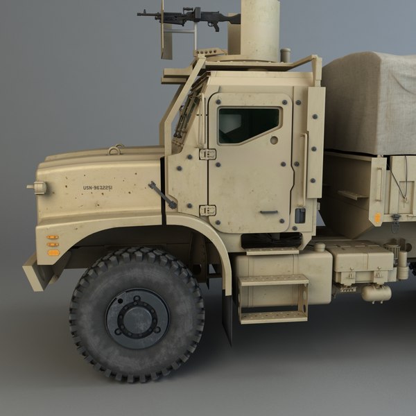 military trucks 3d obj