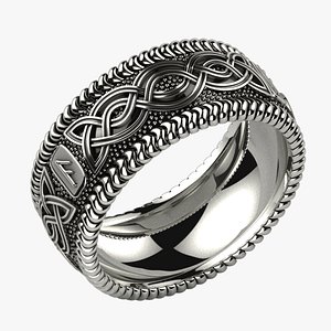 Nordic Viking Runes Ring